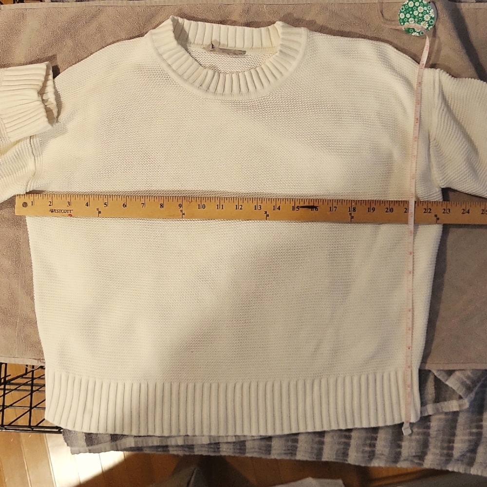 Everlane cropped cotton sweater